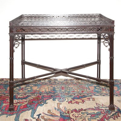Lot 281 - George III Mahogany Tea Table 18th Century The...