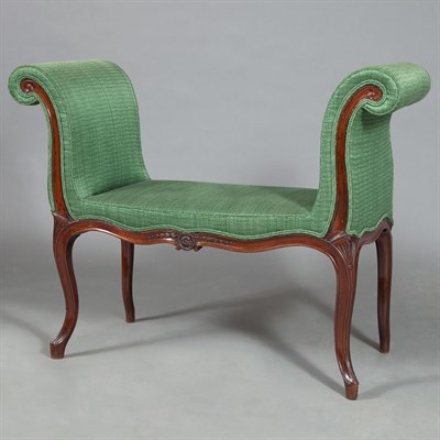 Lot 328 - George III Mahogany Bench Circa 1780 The...