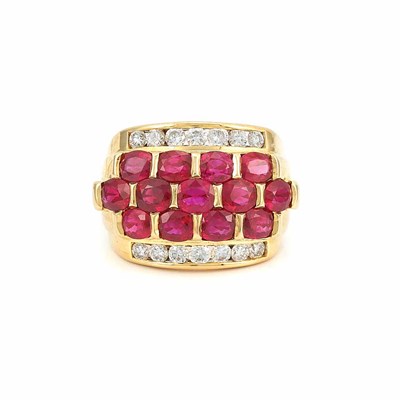 Lot 309 - Gold, Ruby and Diamond Ring
