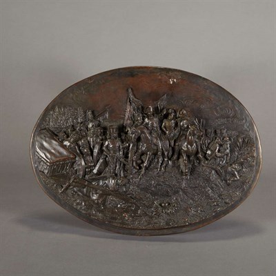 Lot 635 - Bronze Plaque After a model by Lavastre, circa...