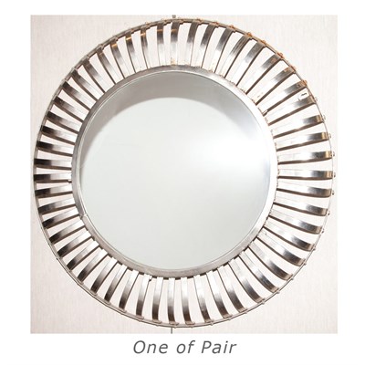 Lot 247 - Pair of 21st Century Design Chromed Metal...