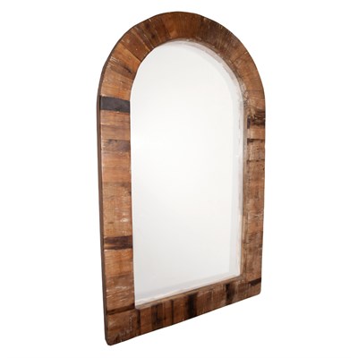 Lot 249 - Wood Arch-Form Mirror Height 51 1/2 inches,...