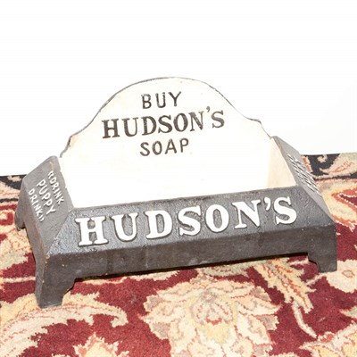 Lot 456 - Pair of American Iron Andirons Height 16 1/2...