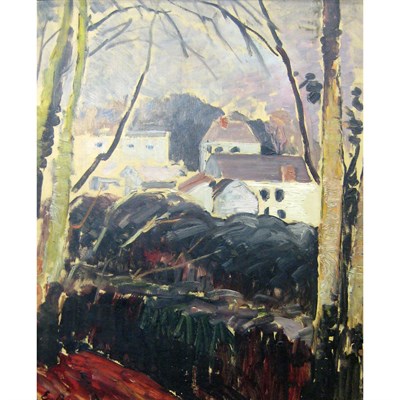 Lot 88 - Attributed to Emile Bernard View of a Village...