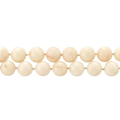 Lot 97 - Long Angel Skin Coral Bead Necklace
