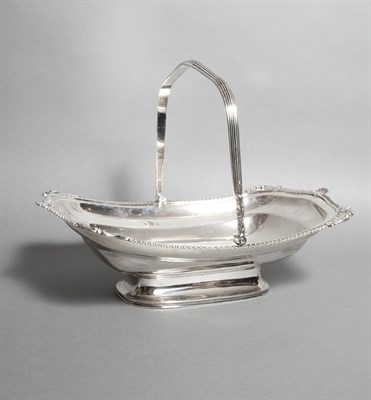 Lot 402 - George III Silver Cake Basket Rebecca Emes &...