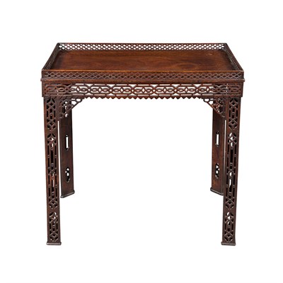 Lot 324 - George III Mahogany Tea Table 18th Century The...