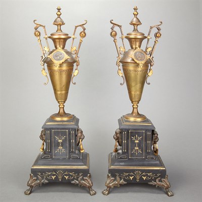 Lot 203 - Pair of Neoclassical Style Gilt and...