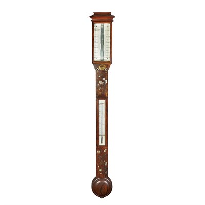 Lot 265 - Mother-of-Pearl Inlaid Rosewood Stick...