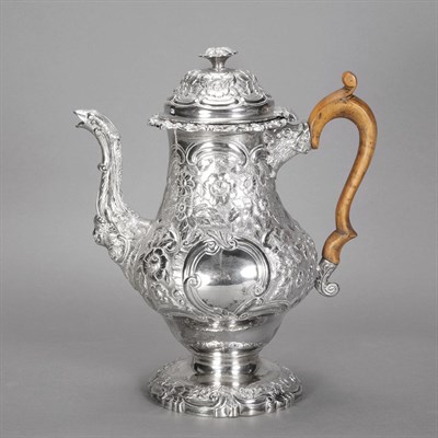 Lot 347 - George III Silver Coffee Pot Paul Storr,...