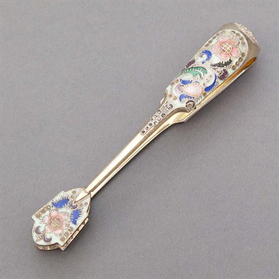Lot 299 - Unmarked Russian Cloisonne Enameled Silver...