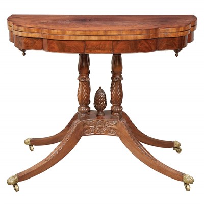 Lot 198 - Federal Style Mahogany Treble-Elliptical...