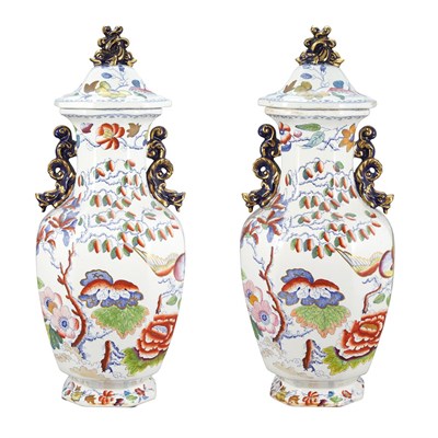 Lot 467 - Pair of Mason's Ironstone Transfer Decorated...