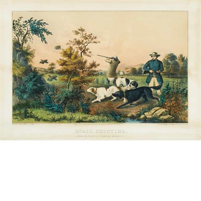 Lot 109 - N. Currier, publisher QUAIL SHOOTING, SETTERS...