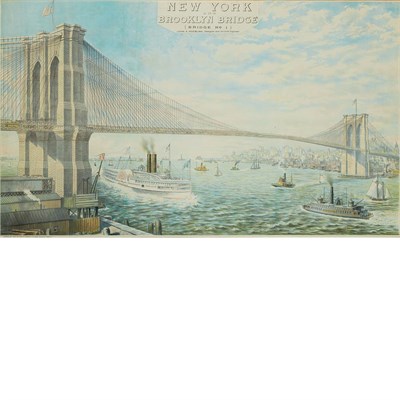 Lot 119 - Joseph Koehler NEW YORK AND BROOKLYN BRIDGE...