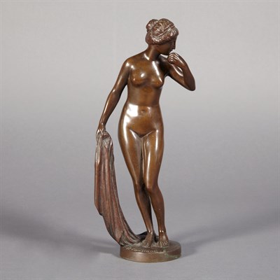 Lot 234 - Bronze Figure of a Female Bather Cast from a...