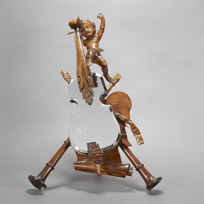 Lot 240 - Continental Fruitwood Figural Dressing Table...