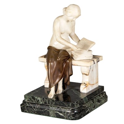 Lot 461 - Austrian Bronze, Alabaster, Onyx and Marble...