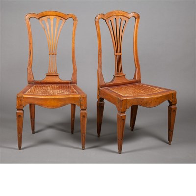Lot 100 - Pair of Continental Neoclassical Style Cherry...