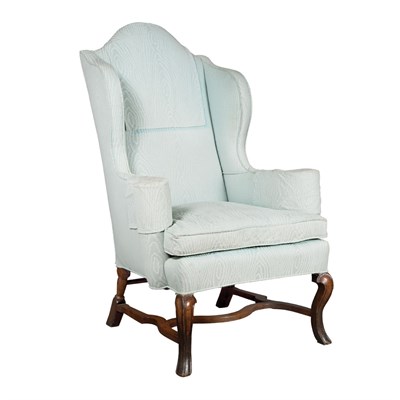 Lot 376 - William and Mary Walnut Wing Chair 17th/18th...