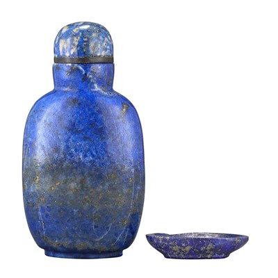 Lot 330A - Chinese Lapis Lazuli Snuff Bottle 19th Century...