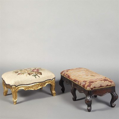 Lot 227 - Companion Pair of Louis XV Style Gilt-Wood...