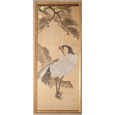 Lot 197 - Framed Japanese Painting on Paper Depicting A...