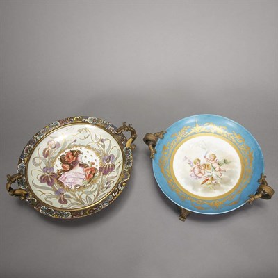 Lot 478 - French Art Nouveau Cloisonne Enameled...