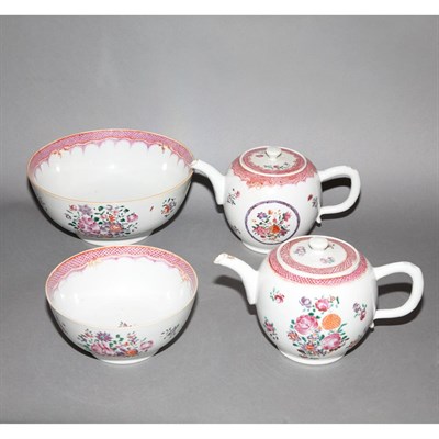 Lot 344 - Group of Chinese Export Famille Rose Porcelain...