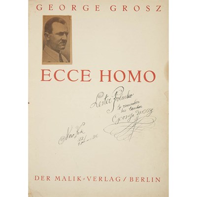 Lot 276 - GROSZ, GEORGE Ecce Homo. Berlin: Malik Verlag,...