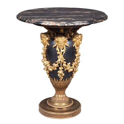 Lot 672 - Empire Style Gilt and Black Patinated Metal...