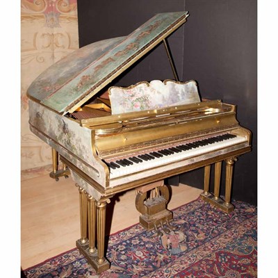 Lot 166 - Chickering & Sons Parcel Gilt and Painted Baby...
