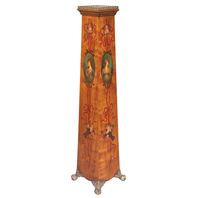 Lot 559 - Edwardian Style Metal Mounted Painted...