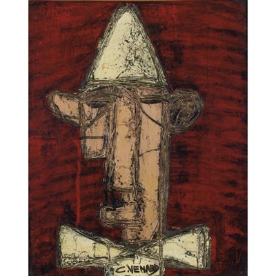Lot 26 - Claude Venard French, 1913-1999 Clown Signed C....