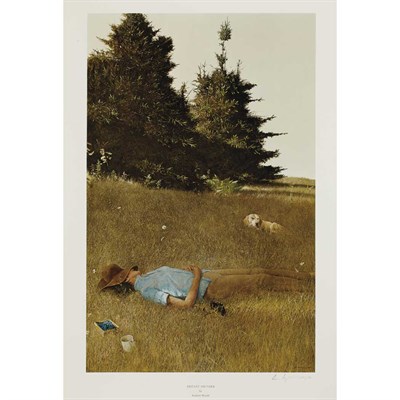 Lot 179 - Andrew Wyeth (1917-2009) DISTANT THUNDER Color...