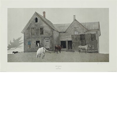 Lot 181 - Andrew Wyeth OPEN HOUSE Color collotype, 1980,...