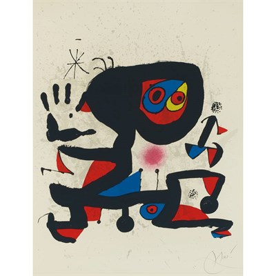Lot 78 - Joan Miró POSTER FOR UNESCO (M. 930) Color...