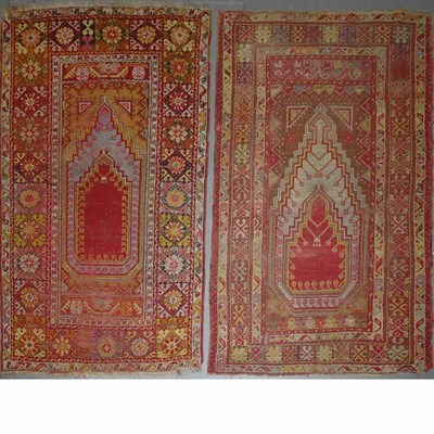 Lot 569 - Two Kirsheir Prayer Rugs Central Anatolia,...