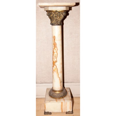 Lot 588 - Neoclassical Style Gilt-Metal Mounted Onyx...