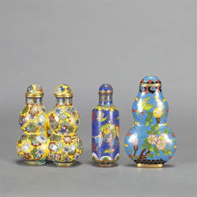 Lot 335A - Group of Nine Chinese Cloisonné and Enamel...