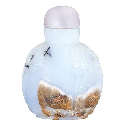 Lot 330 - Chinese Lavender Agate Snuff Bottle 20th...