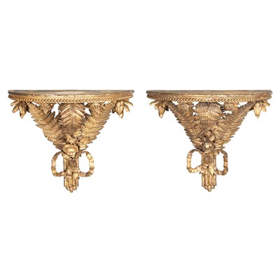 Lot 197 - Pair of American Gilt-Wood and Composition...