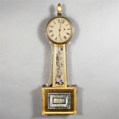 Lot 233 - Gilt-Wood and Eglomise Banjo Clock circa 1825...