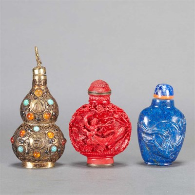 Lot 332 - Group of Fifteen Chinese Snuff Bottles...