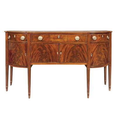 Lot 199 - Federal Inlaid Mahogany Sideboard Early 19th...