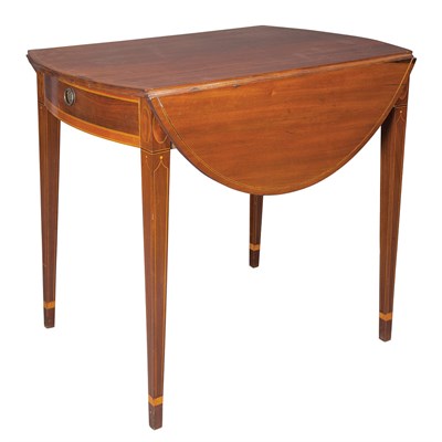 Lot 209 - Federal Inlaid Mahogany Pembroke Table 19th...