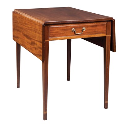 Lot 201 - Federal Inlaid Mahogany Pembroke Table 19th...