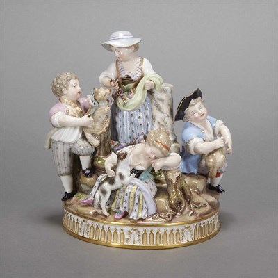 Lot 578 - Meissen Porcelain Figural Group First quarter...
