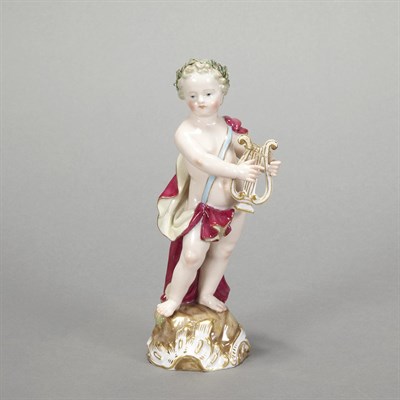 Lot 579 - Meissen Porcelain Allegorical Figure of a...