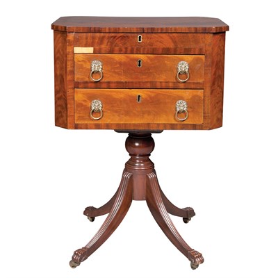 Lot 247 - Classical Mahogany Work Table Mid 19th century...